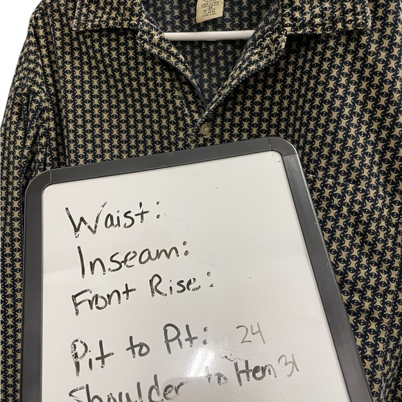 Vintage GRAMICCI Patterned Button Down Shirt Size Large - Picture 9 of 9